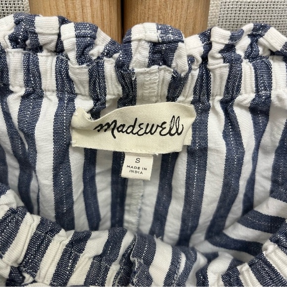 Madewell Shimmer Stripe Off-the-Shoulder Top Size S - Picture 9 of 9